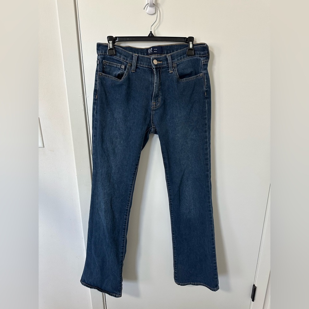GAP Men's Dark Blue Straight Jeans